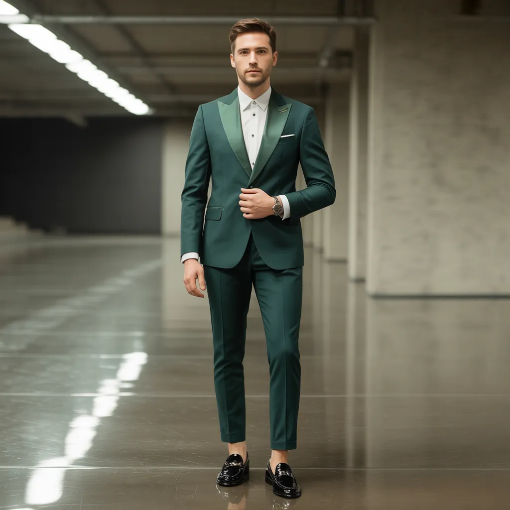 green outfit men