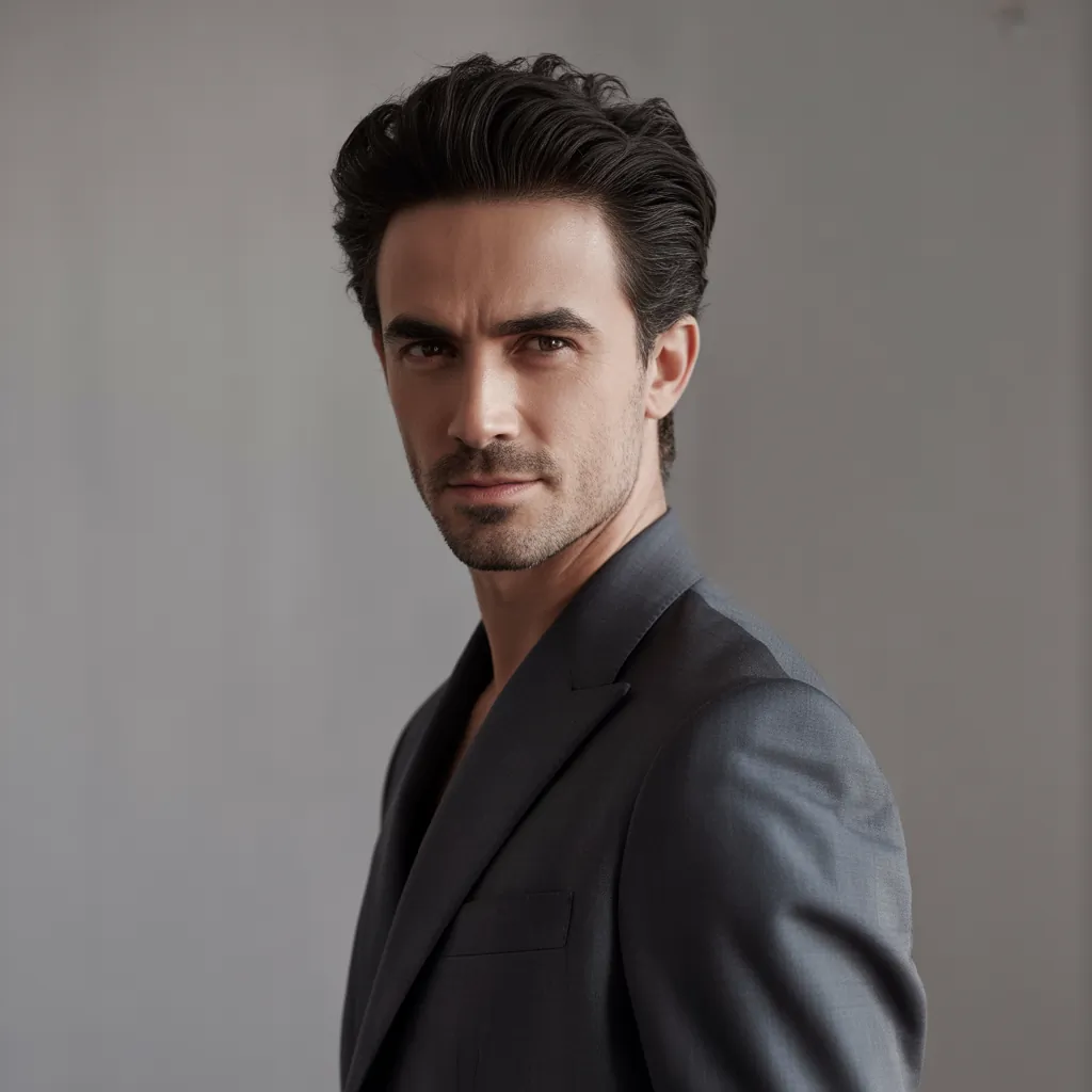 grey blending dark hair