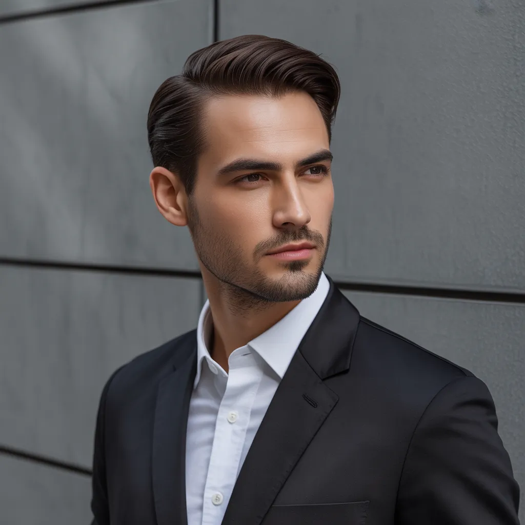 grey blending dark hair