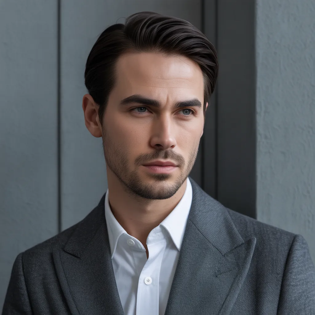 grey blending dark hair