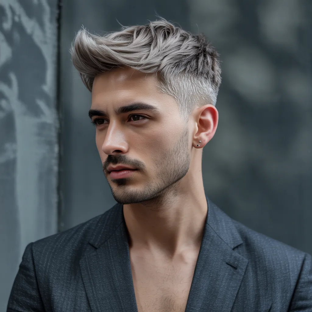 grey blonde hair ashy highlights