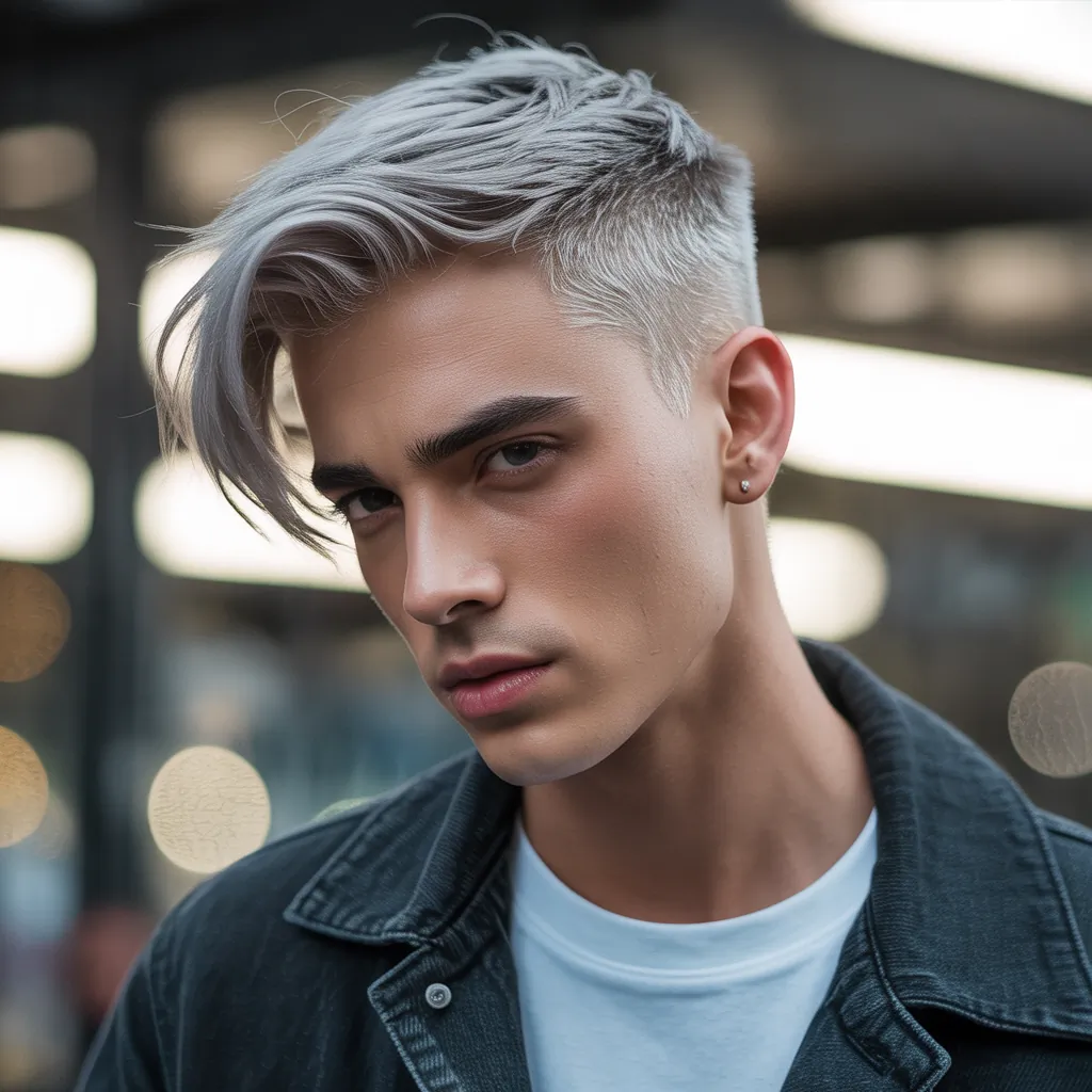 grey blonde hair ashy highlights