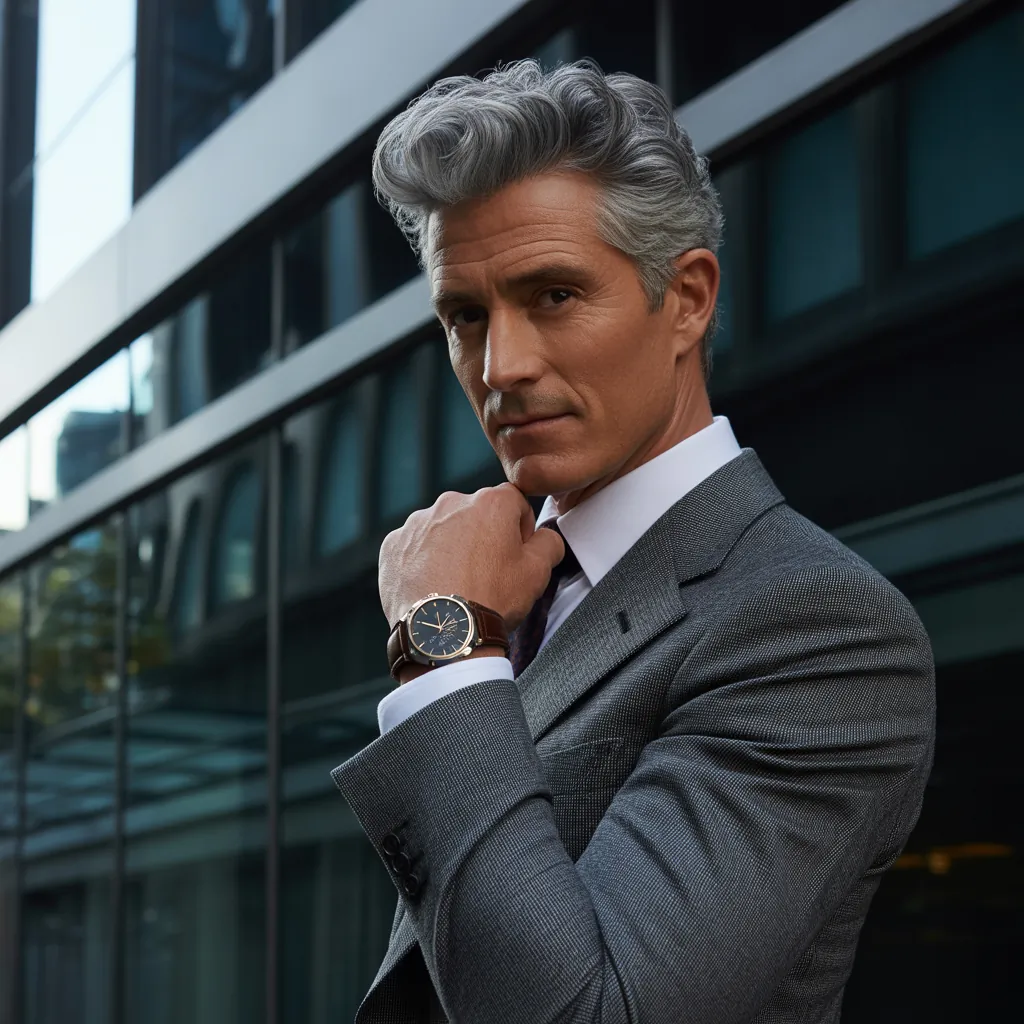 grey hair men over 50 styles