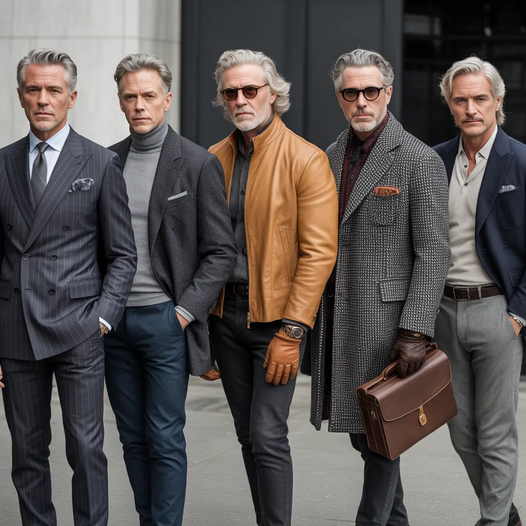 grey hair men over 50 styles