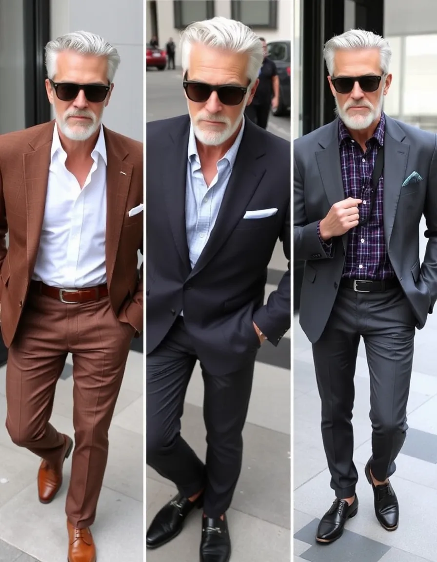 grey hair men over 50 styles