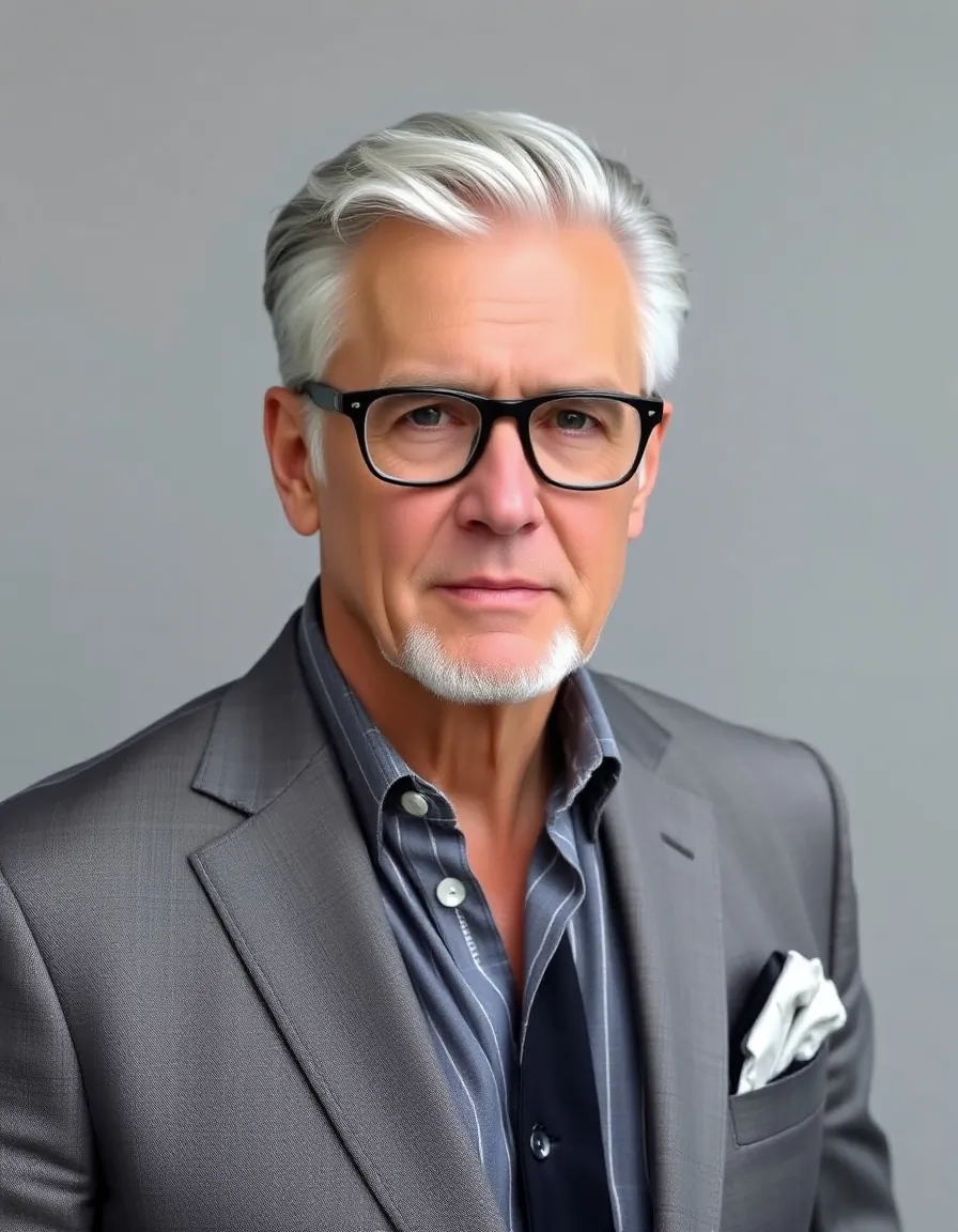 grey hair men over 50 styles