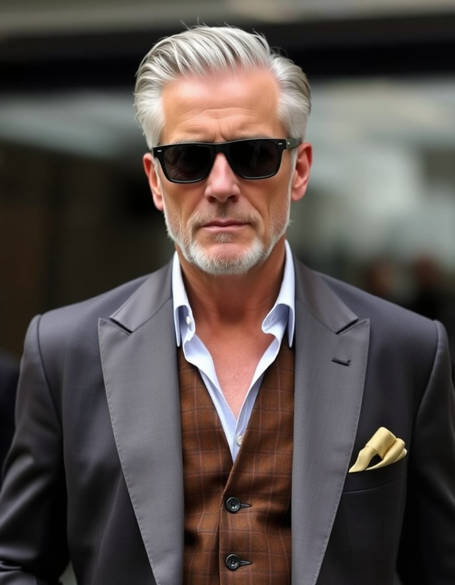 grey hair men over 50 styles