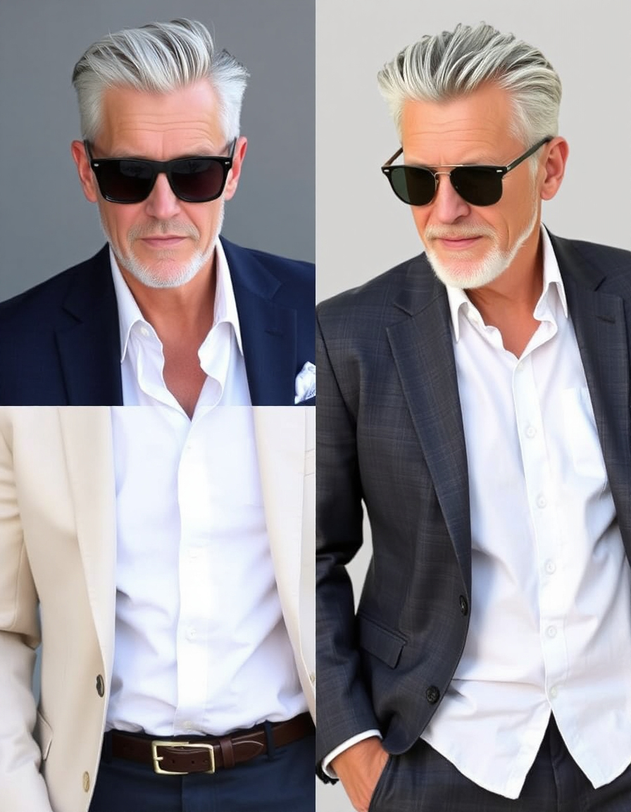 grey hair men over 50 styles