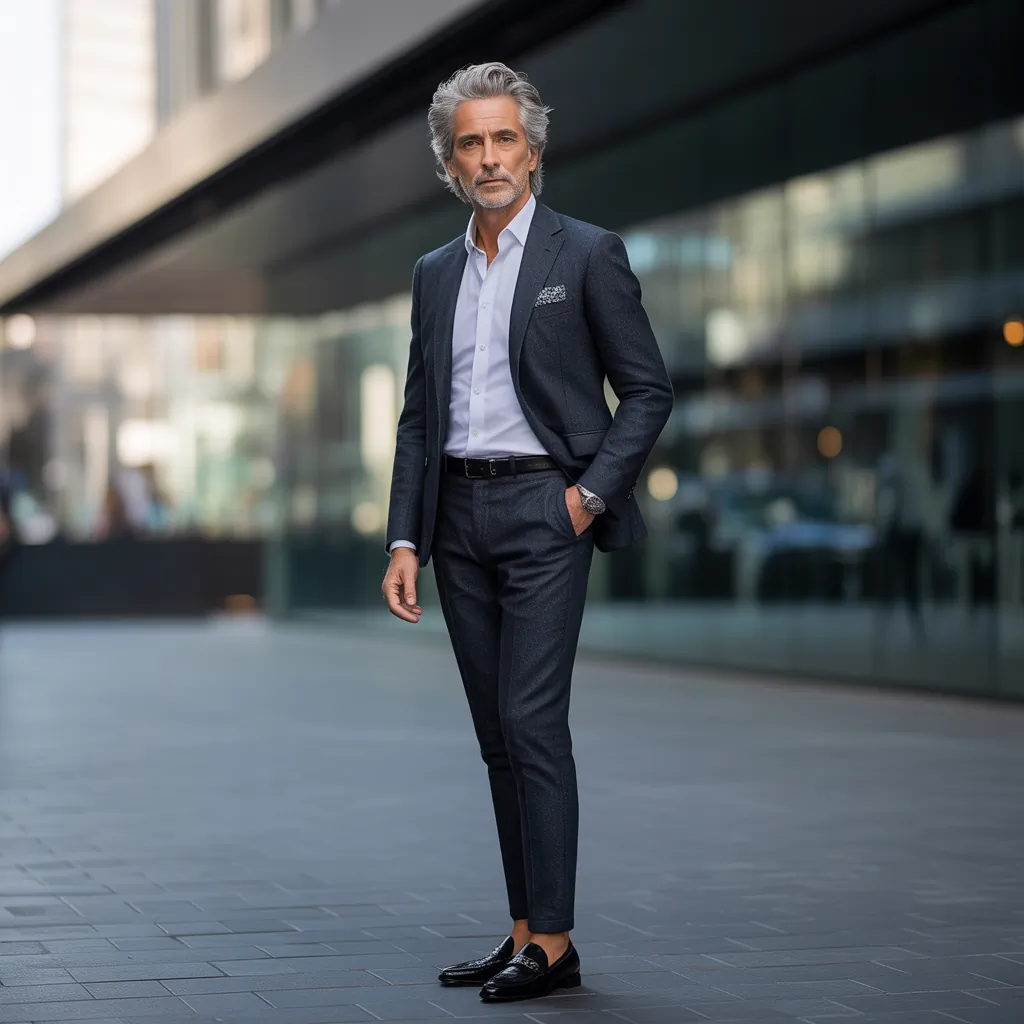 grey hair men over 50 styles