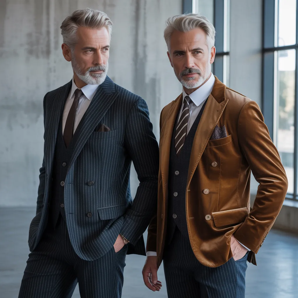 grey hair men over 50 styles