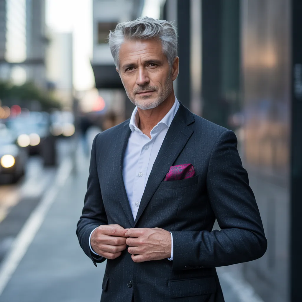 grey hair men over 50 styles