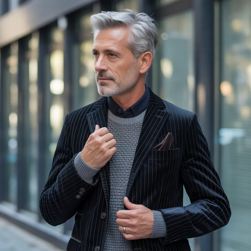 grey hair men over 50 styles