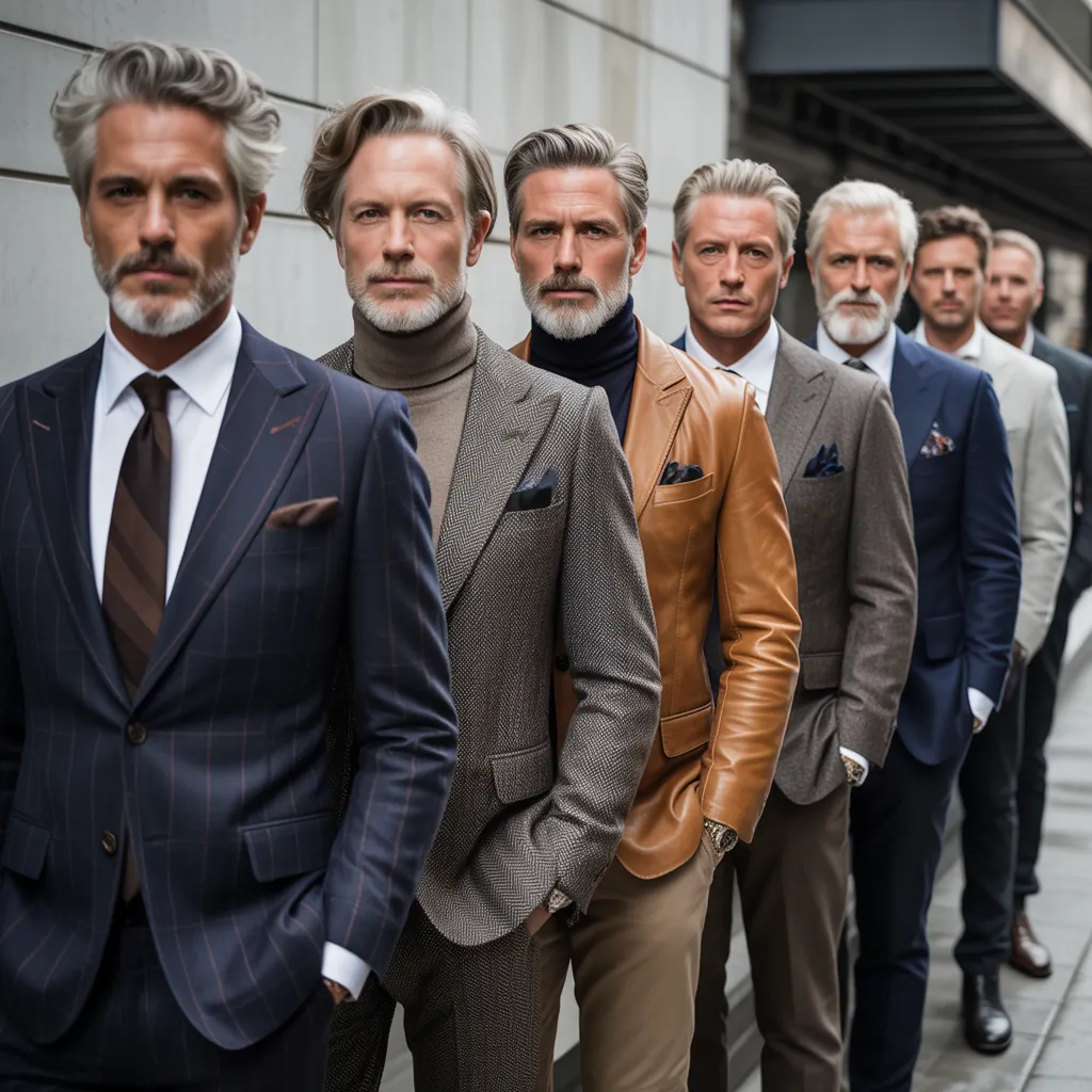 grey hair men over 50 styles