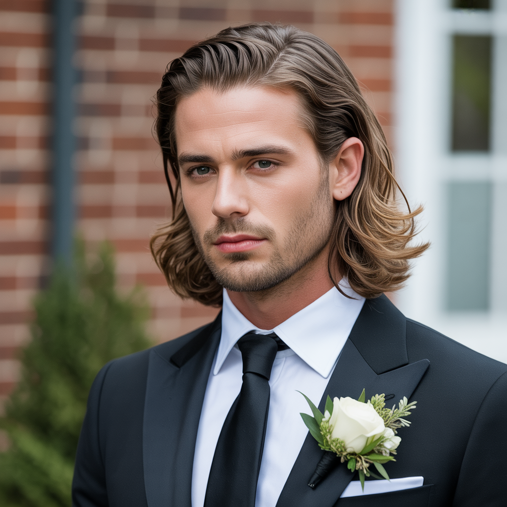 grooms hairstyles for long hair