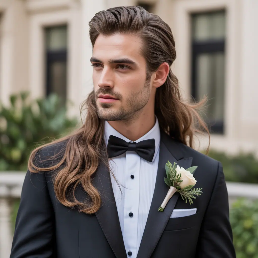 grooms hairstyles for long hair