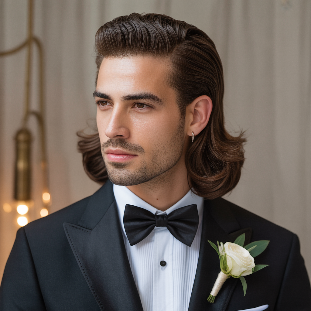 grooms hairstyles for long hair