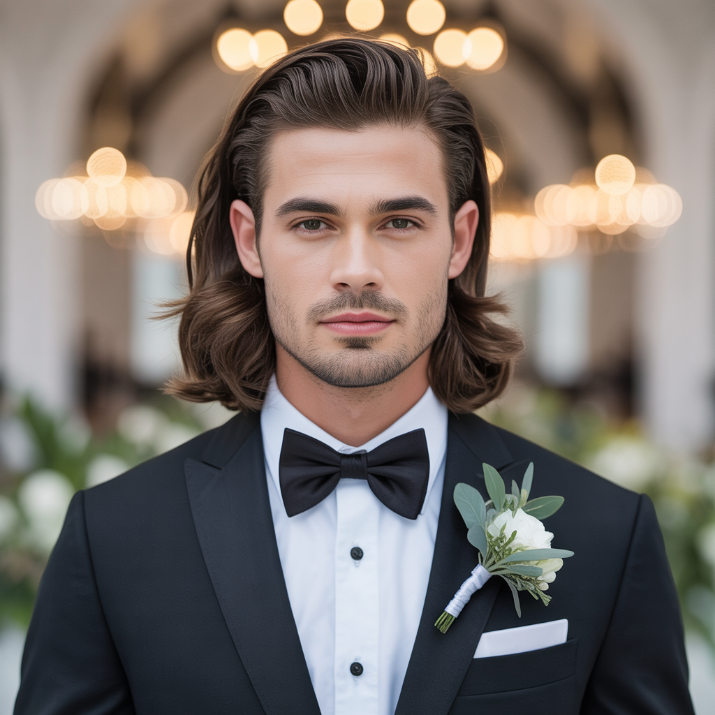 grooms hairstyles for long hair