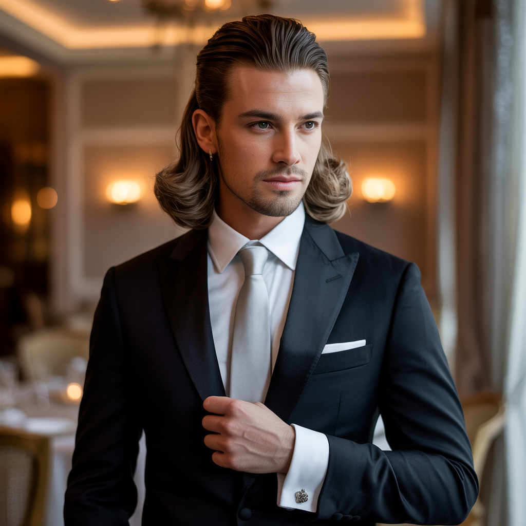 grooms hairstyles for long hair