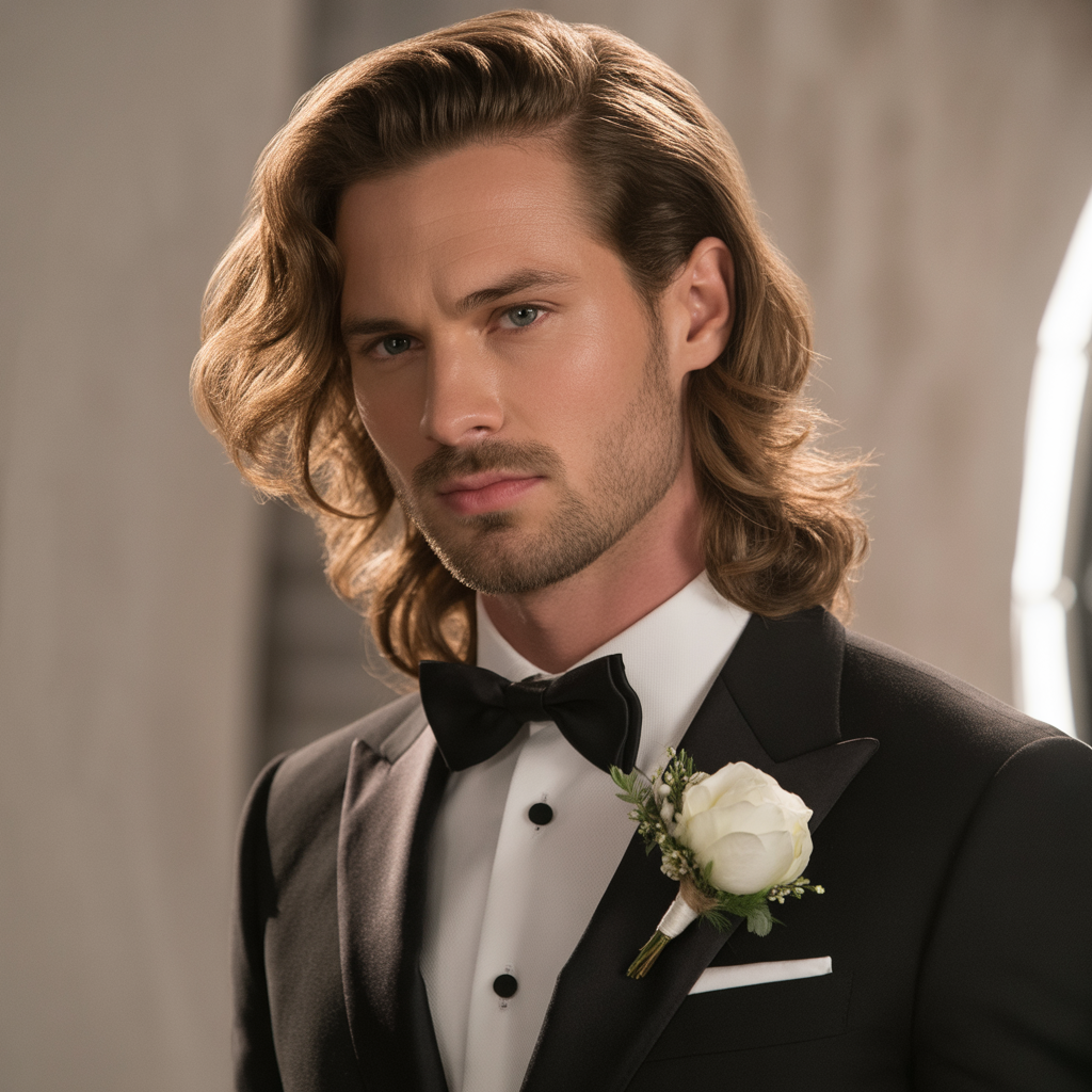 grooms hairstyles for long hair