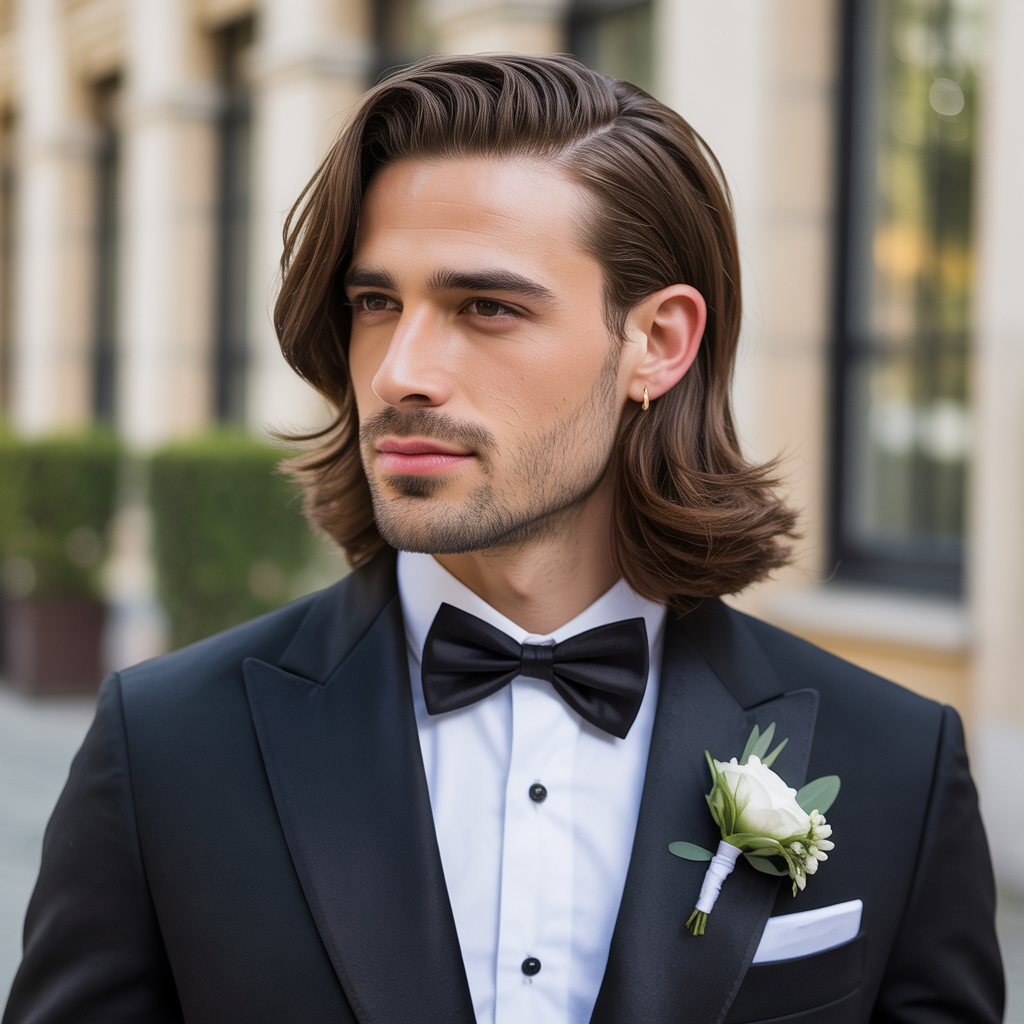 grooms hairstyles for long hair