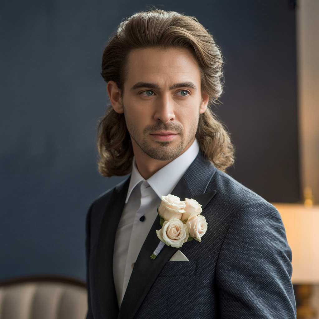 grooms hairstyles for long hair