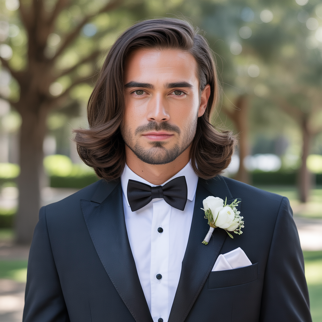 grooms hairstyles for long hair
