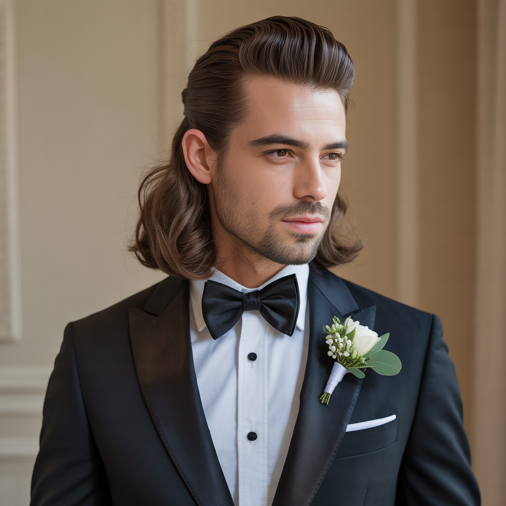 grooms hairstyles for long hair