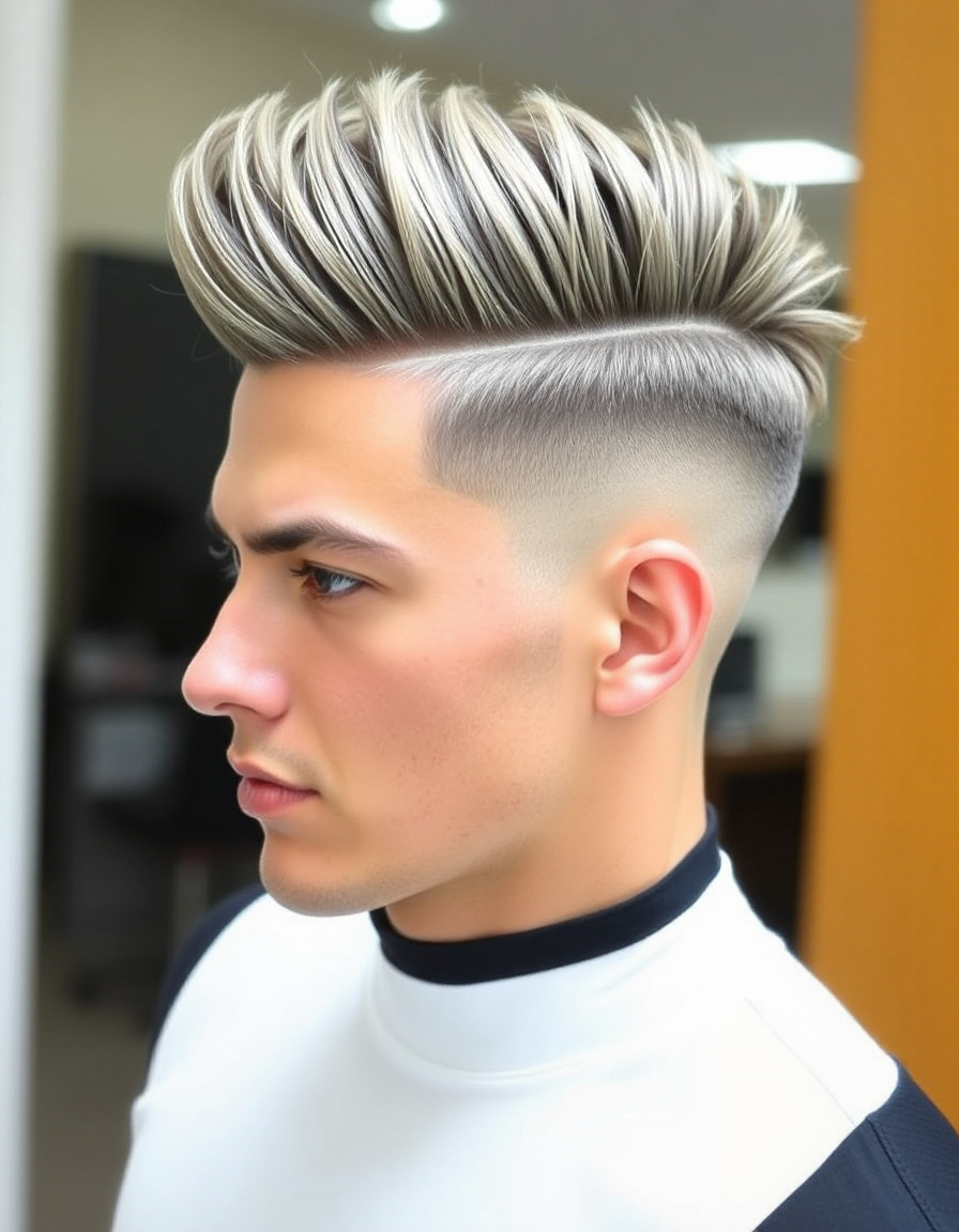hair design for men to make a statement