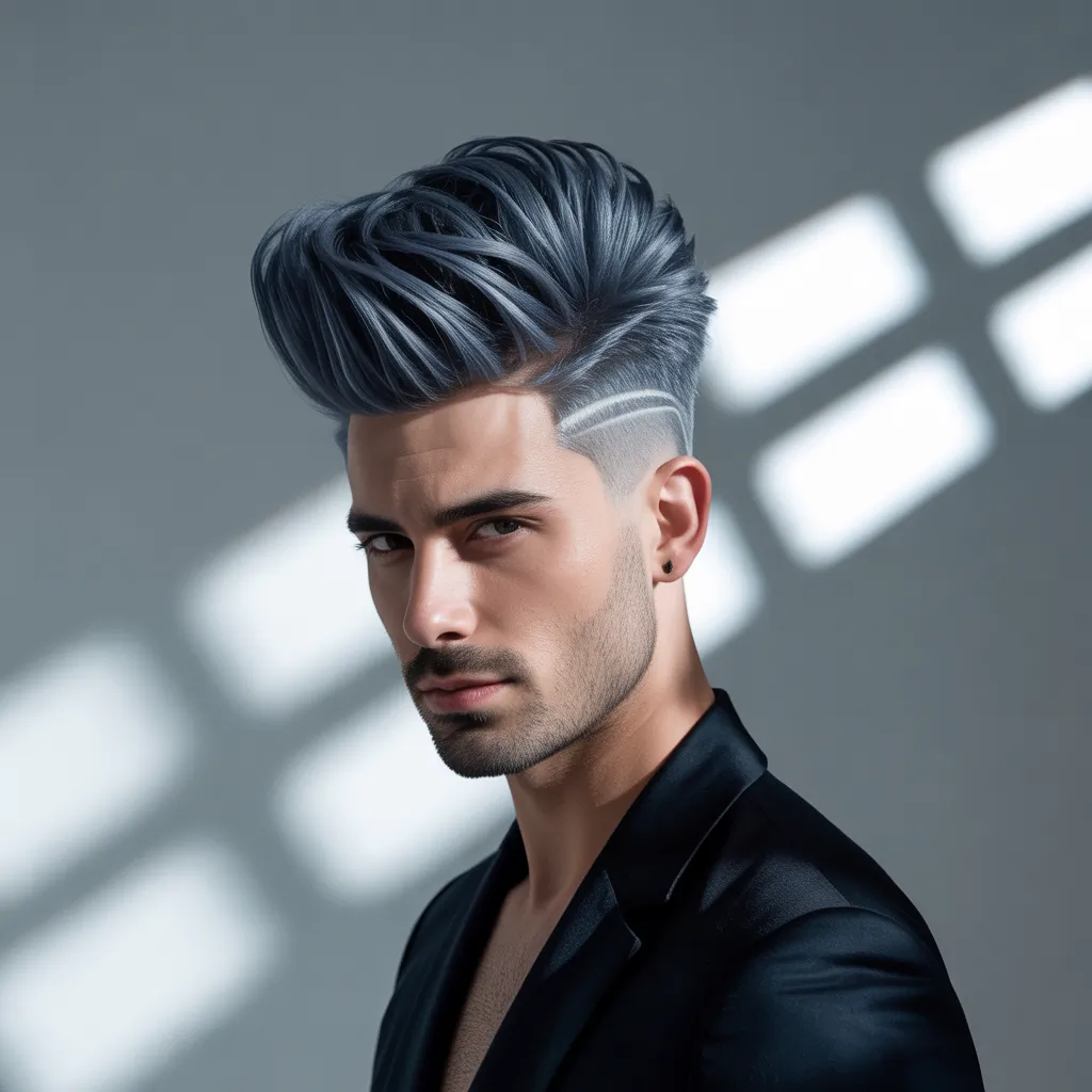 hair design for men to make a statement