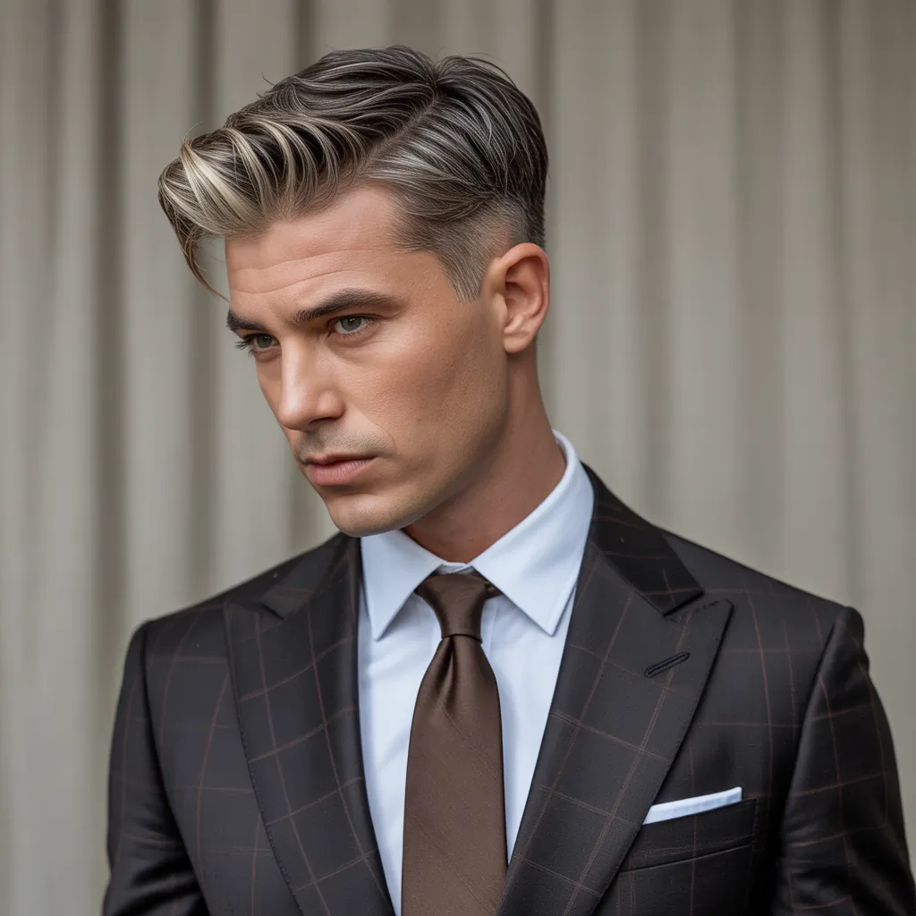 highlights to cover gray hair brunettes