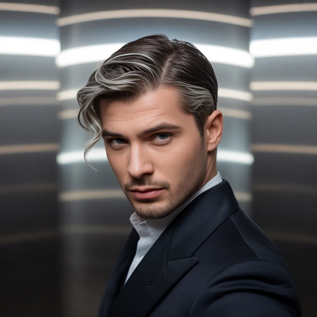 highlights to cover gray hair brunettes