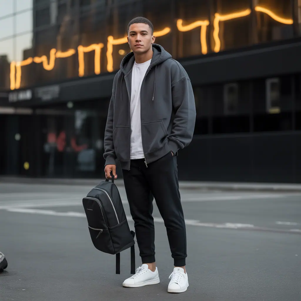 hoodie outfit men