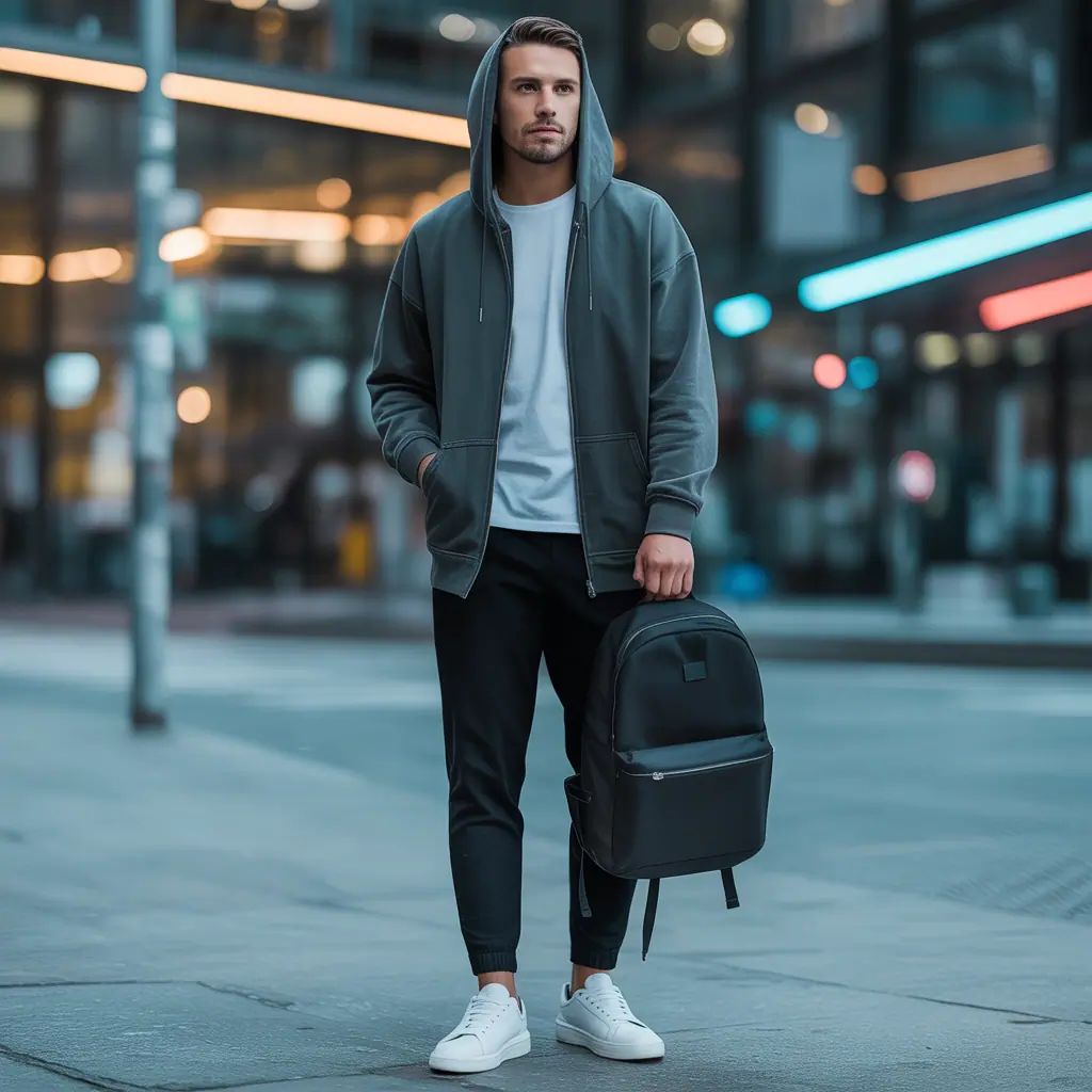 hoodie outfit men
