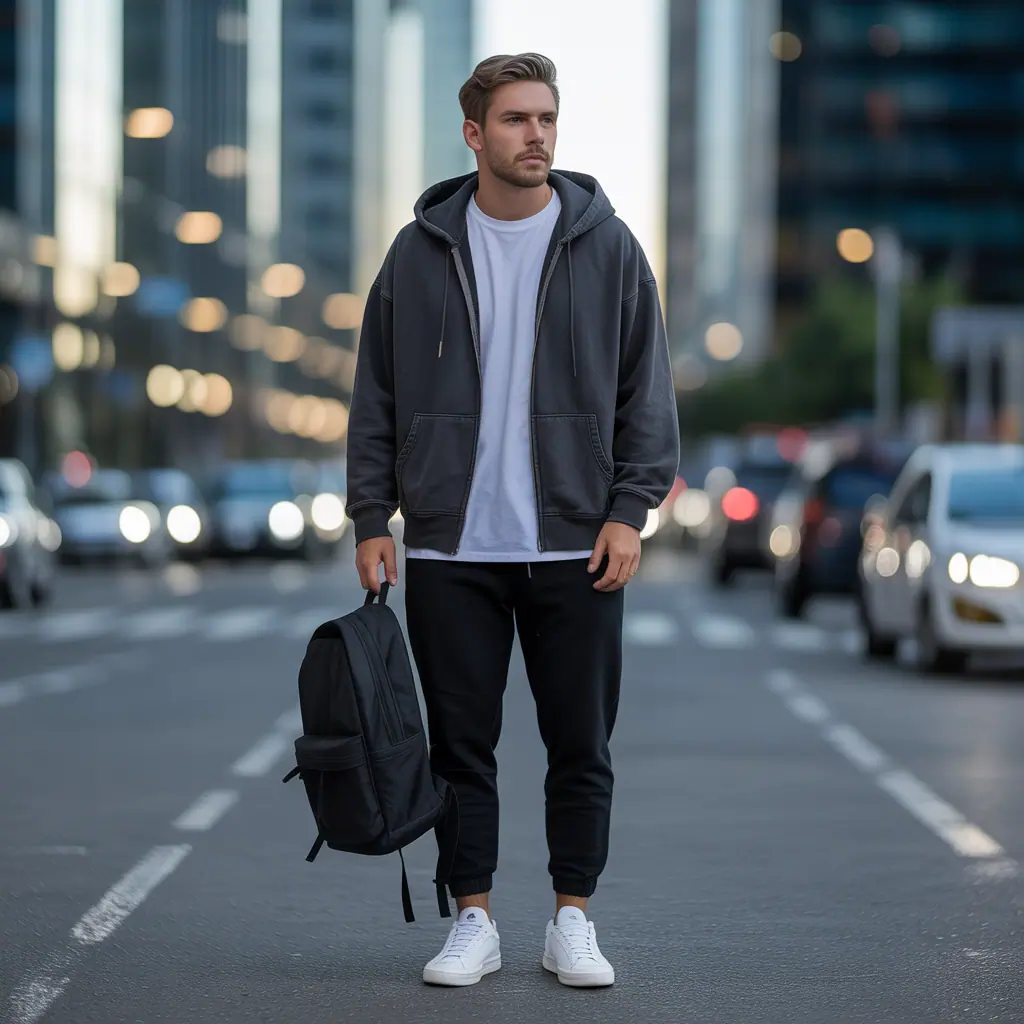 hoodie outfit men