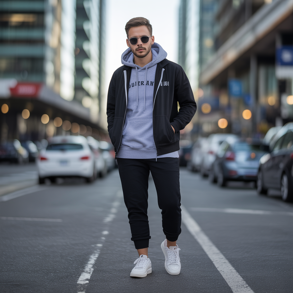 hoodie outfit men