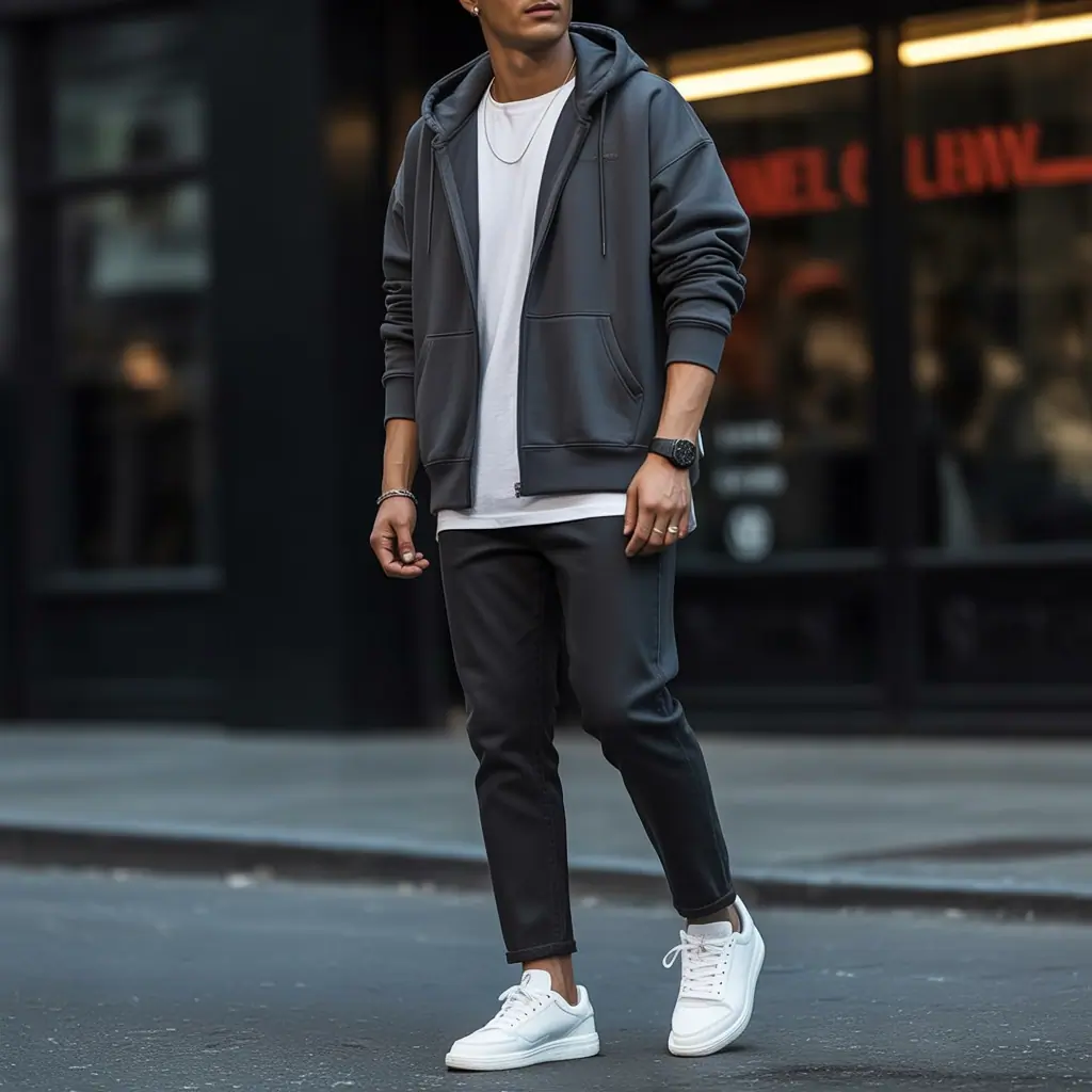 hoodie outfit men