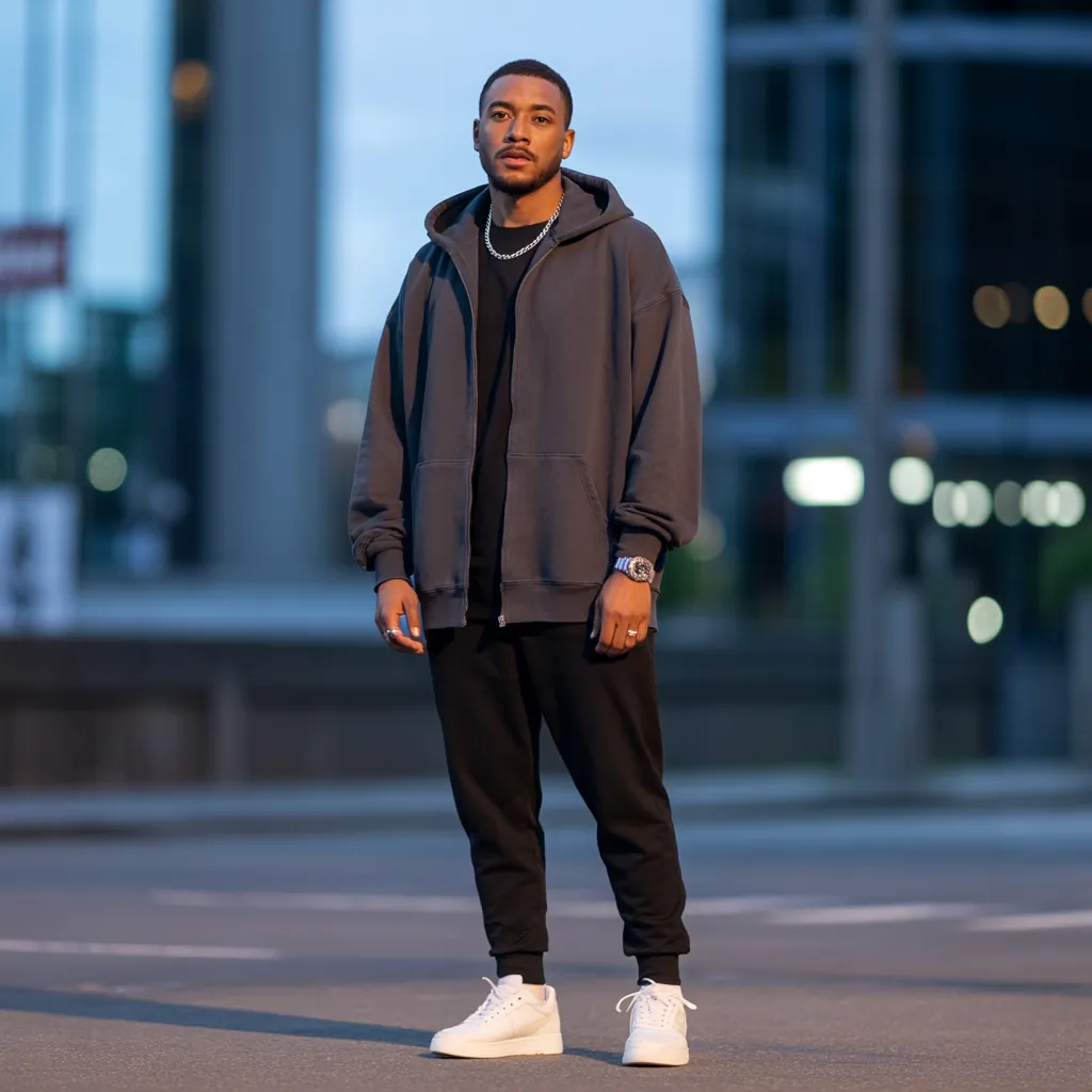 hoodie outfit men
