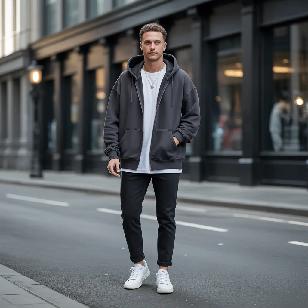 hoodie outfit men