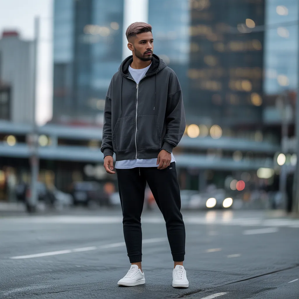 hoodie outfit men