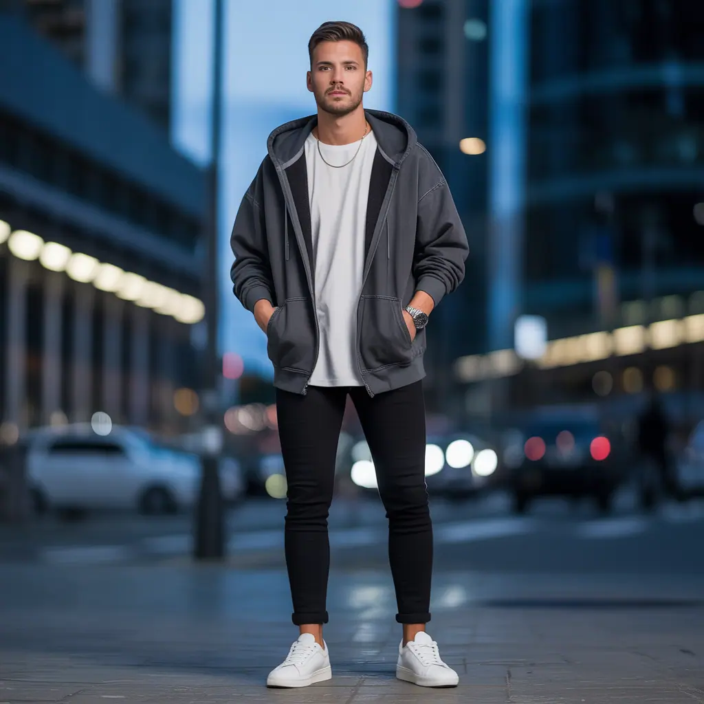 hoodie outfit men