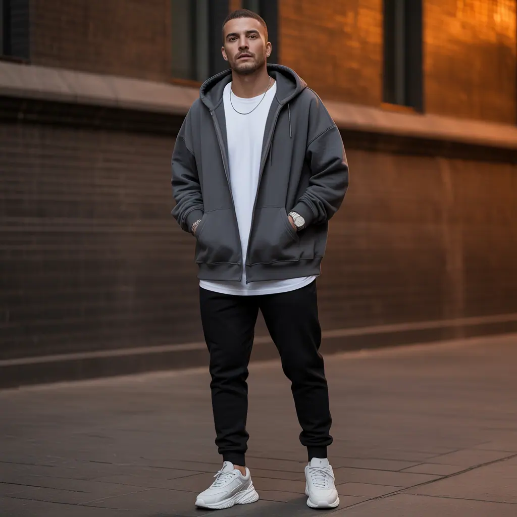 hoodie outfit men