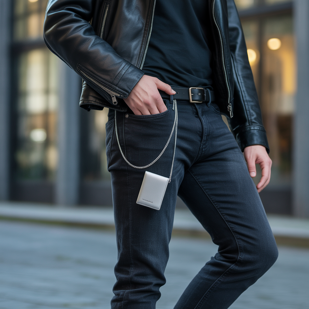 how do you wear a wallet chain without a wallet