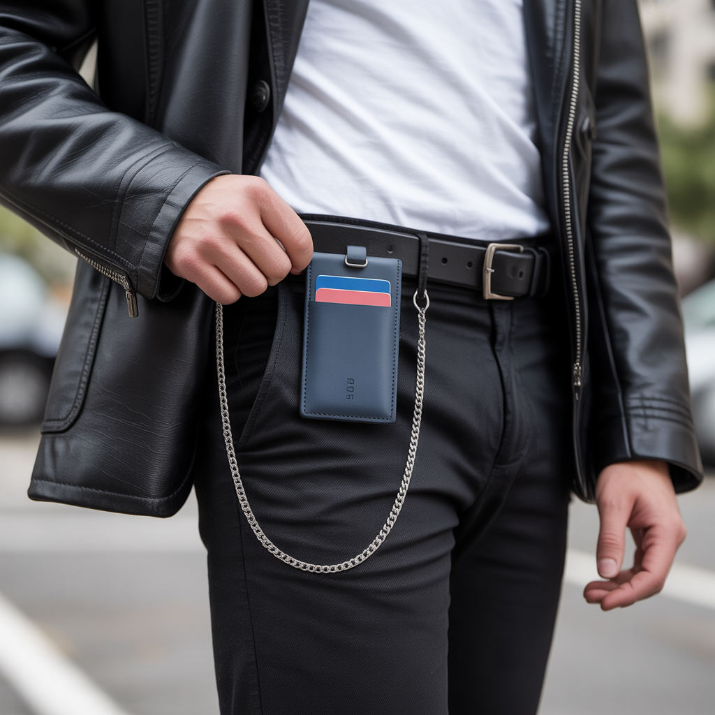 how do you wear a wallet chain without a wallet