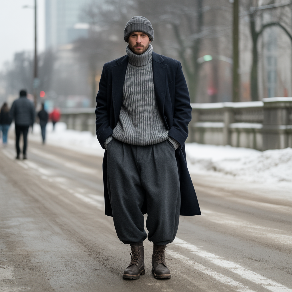 how to style baggy pants in winter menstyle guide