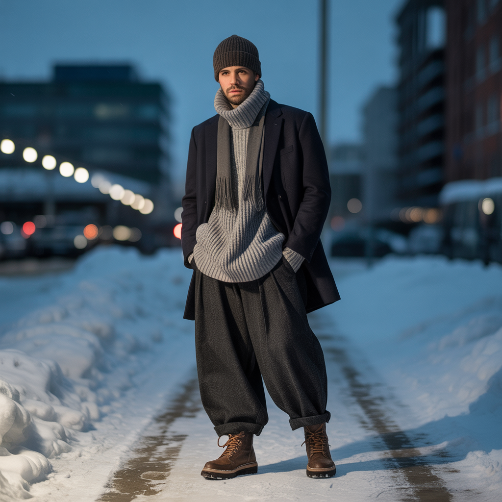 how to style baggy pants in winter menstyle guide