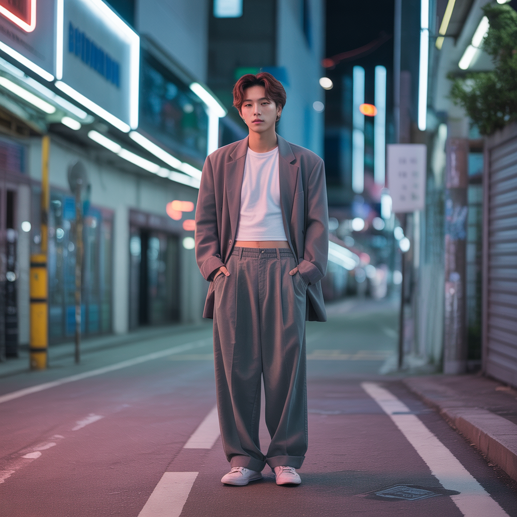 how to style baggy pants like korean men