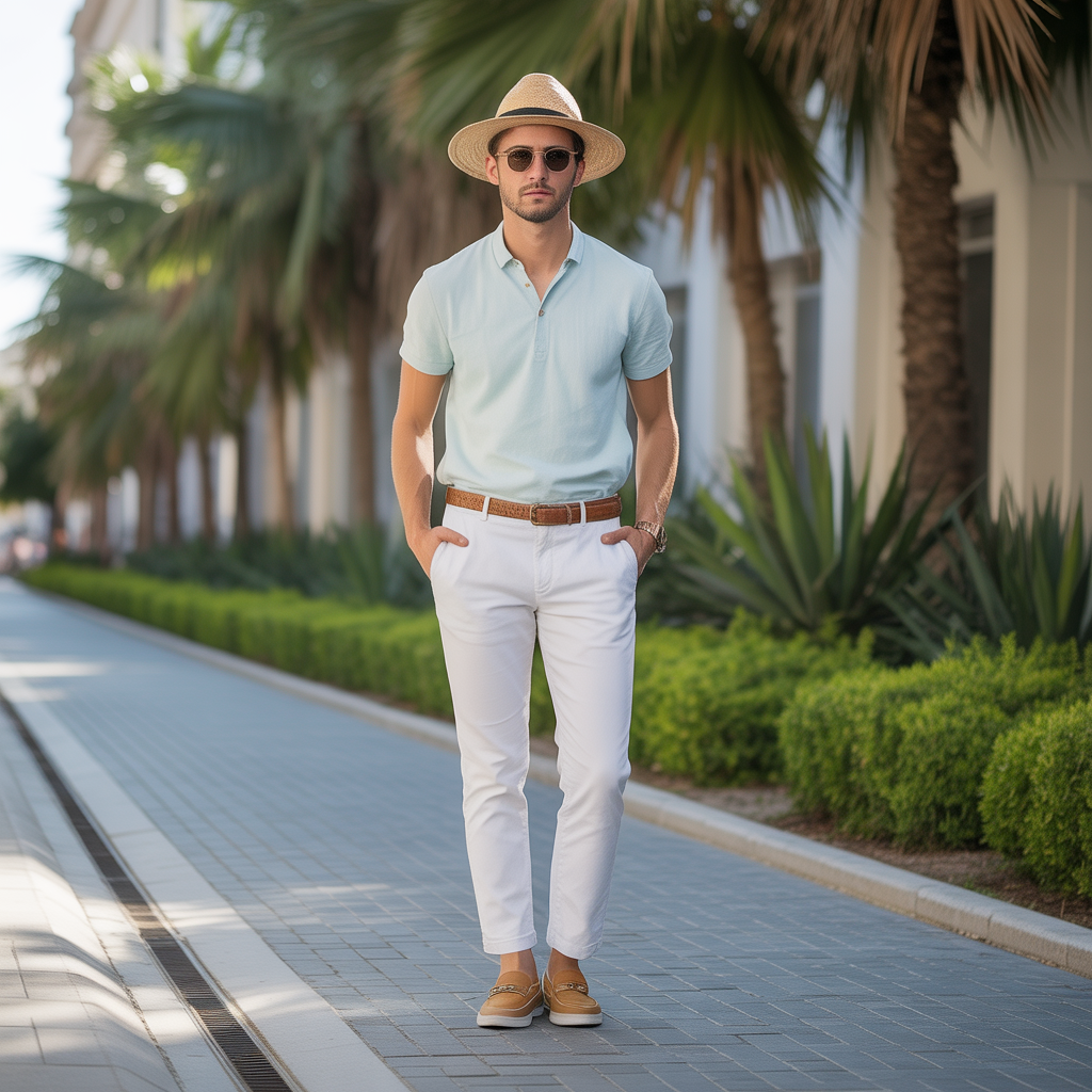 how to style white pants in summer