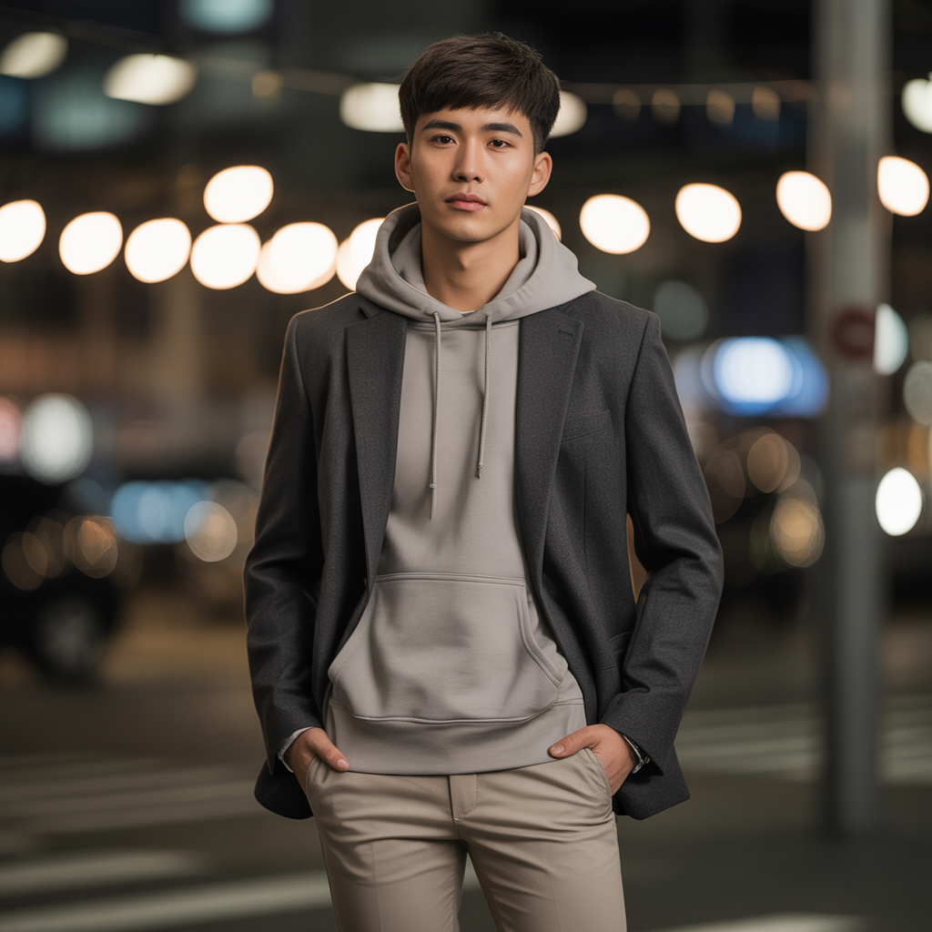 how to transition your hoodie outfits like korean men