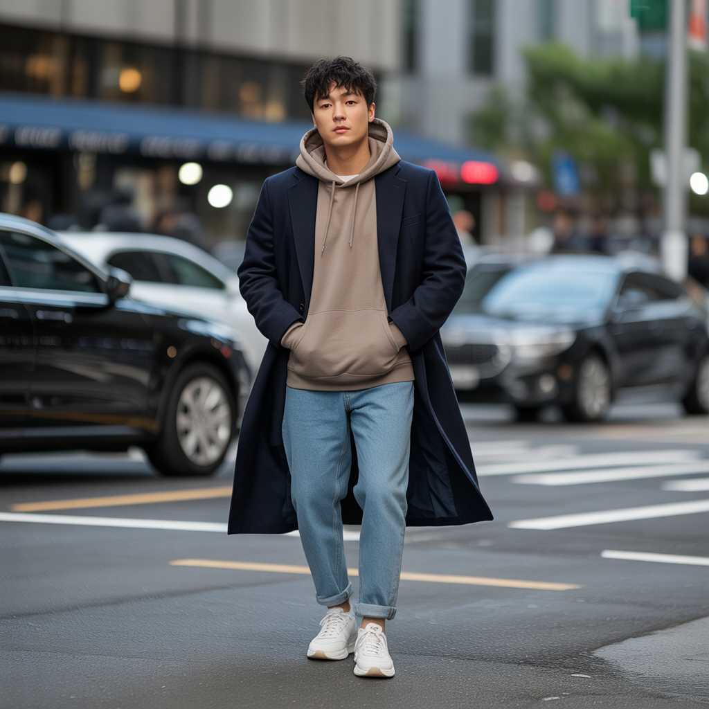 how to transition your hoodie outfits like korean men