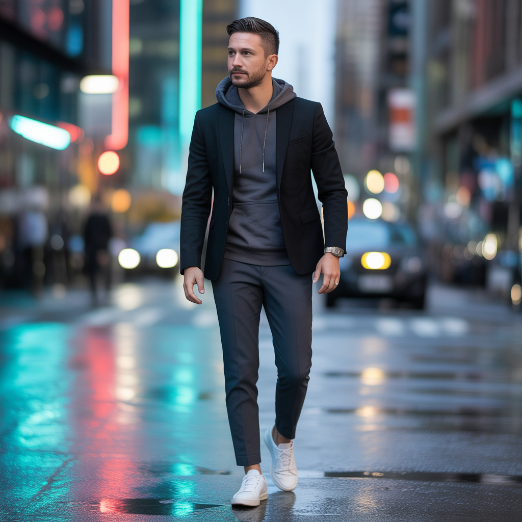 how to transition your hoodie outfits like korean men